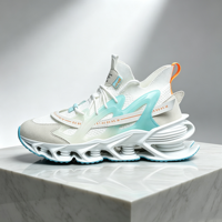 Chaussures de marche pour hommes Mecha Blade de haute qualité, personnalisables (couleur et logo), en maille respirante, légères, à lacets, anti-choc, en coton