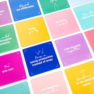 Tarjetas de Afirmación Personalizadas, Cubierta con Caja, Impresión Personalizada, Salud Mental Inspiradora, Atención Plena Positiva - Product Image 6