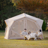 Tente gonflable de luxe Coody Hubshelter Pro Air - Beige, portable, pour le camping et le glamping en famille, à vendre