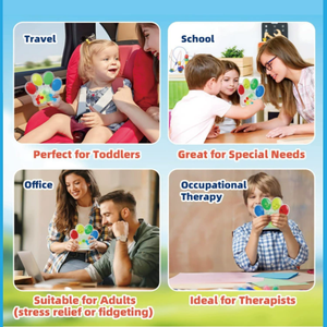 Actividades de aprendizaje preescolar, juego educativo de habilidades motoras finas, juguetes de clasificación de colores de flores, juguetes sensoriales para niños pequeños - Product Image 3