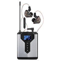 Système de monitoring intra-auriculaire sans fil portable DT3 XLR, émetteur-récepteur de poche UHF, transmetteur-récepteur audio sans fil pour église et studio