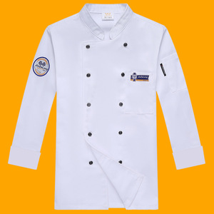 Automne hiver Western Chef vêtements de travail à manches longues cuisson pâtisserie Chef vêtements épaissi Restaurant Bar Chef manteaux hauts - Product Image 6