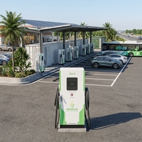 Station de recharge pour véhicules électriques 7kW/22kW/120kW Ganzhong GZ-DC-160L-2 7kW-240kW Chargeur rapide DC pour VE certifié CE TUV Prise Type 2 CCS Station zéro émission avec stockage d'énergie solaire Chargeur rapide DC