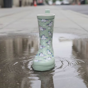 <span class=keywords><strong>Botas</strong></span> de Lluvia de Goma Antideslizantes, Impermeables y Ligeras con Estampado de Unicornio Colorido <span class=keywords><strong>para</strong></span> Actividades al Aire Libre <span class=keywords><strong>para</strong></span> Niños, Verano y Otoño - Product Image 3