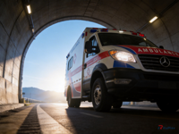 Ambulance tout-terrain robuste avec transmission 4x4 et moteur diesel, ambulance de secours en cas de catastrophe pour les services de sauvetage et d'urgence hors route
