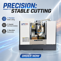 Centre d'usinage vertical CNC VMC855 à haute rigidité avec banc en fonte, machine de fraisage CNC à guidage linéaire 3 axes