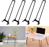 Mini bureau Portable robuste avec ordinateur portable détachable café pliant épingle à cheveux jambes métal pour cuisine salon chambre