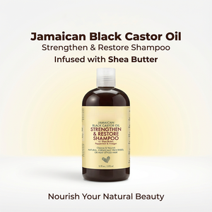 Crema Capilar 2 en 1 de Aceite de Ricino Negro Jamaicano y Manteca de Karité, Orgánica, Sin Silicona, Hipoalergénica, Unisex para Adultos, Limpieza Profunda - Product Image 2