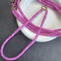 Collier de perles en pierre naturelle coloré, faible MOQ, étanche, avec pierres précieuses arc-en-ciel néon, réglable, pour marques de boutiques