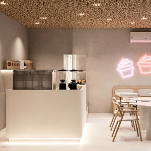 ออกแบบตกแต่งภายในร้านเบเกอรี่ ขนมหวาน ร้านกาแฟ พร้อมเฟอร์นิเจอร์โชว์สินค้า ตกแต่งครบห้อง ปรับแต่งได้ตามต้องการ ตู้โชว์กระจก ตกแต่งร้านกาแฟ - Product Image 4