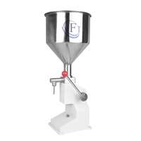 Machine de remplissage verticale manuelle pour jus, ketchup, miel, lait, liquides, crèmes, pâtes, cosmétiques et bouteilles