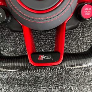 Volante Deportivo Personalizado de Fibra de Carbono y Cuero Semiperforado con Detalles Rojos LED para VW MK8 MK7 MK6 Golf R GTD GTE <span class=keywords><strong>Polo</strong></span> <span class=keywords><strong>GTI</strong></span> Golf8 Golf7 - Product Image 4