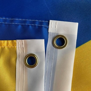 90x150cm 100% Poliester Bendera Kustom Dua Sisi Ukuran Besar untuk Promosi Luar Ruangan 3x5 dengan Logo Cetak Sablon - Product Image 4