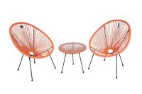 Chaises longues d'extérieur modernes en rotin, colorées et légères, meubles de jardin