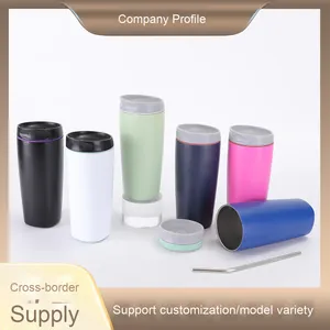 OW9 Hot Selling BPA Free Insulated Stainless Steel Travel Mug 12oz/20oz OW Water <b>Bottle</b> Press Office <b>Coffee</b> Tumbler - Product Image 3