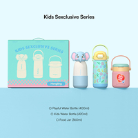 Boîte cadeau Hong Ling, nouveau design, gobelet isotherme en acier inoxydable pour enfants, mug à vide, ensemble cadeau, mug portable, vente en gros personnalisée
