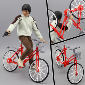 1 ensemble de modèle de vélo en plastique à l'échelle 1/6, accessoire de bricolage <span class=keywords><strong>pour</strong></span> figurine d'action de 12 pouces - Product Image 2