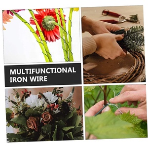 Fil de <span class=keywords><strong>jardin</strong></span> DIY Floral pour bouquets faits main, fils de fixation polyvalents, projets de jardinage DIY, fil floral en métal vert - Product Image 2
