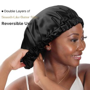 <span class=keywords><strong>Gorro</strong></span> de Satén QINGYAN al por Mayor, Diseño Personalizado, Ajustable, Doble Capa, Estampado de Leopardo Intenso, <span class=keywords><strong>Gorro</strong></span> <span class=keywords><strong>para</strong></span> <span class=keywords><strong>Dormir</strong></span> <span class=keywords><strong>para</strong></span> Mujeres con <span class=keywords><strong>Rizos</strong></span> Naturales - Product Image 3
