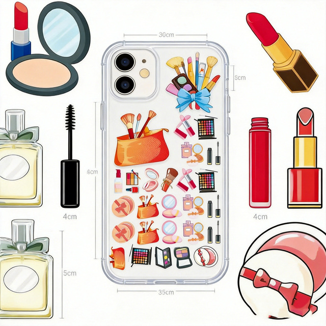 2026 shape of cosmetics Acrylic junk Phone Case Charms Y2K Aesthetic Flatback Decoration 500g Bulk Pack Keychain DIY Craft