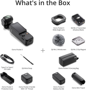 Osmo Pocket <span class=keywords><strong>3</strong></span> Creator Combo Videocamera 4K CMOS Stabilizzata su <span class=keywords><strong>3</strong></span> Assi con Touchscreen Orientabile e Angolo di Visione Ampio da 130°, Supporto MicroSD, Grigio - Product Image 3