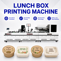 Système d'impression numérique à jet d'encre pour boîtes à lunch automatiques, impression de codes QR sur contenants alimentaires jetables, fabrication de marquage