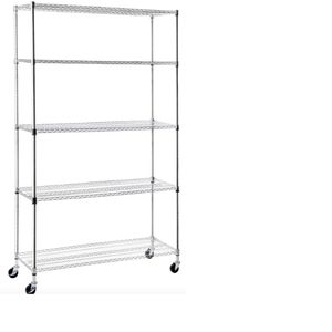 48 "x 18" x 72 "nsf אישר 5 מסחרי דרגה מסחרית כבדה מחסן פלדה נירוסטה מתלה מדף - Product Image 6