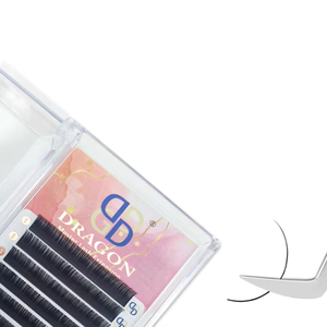 Extensions de cils Dragon Wholesale Blooming Lashes en poils synthétiques, effet vison ultra doux, volume complet, super doux, faits à la main, courbure J Super - Product Image 6