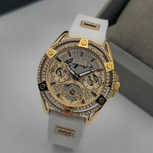 Reloj Deportivo de Lujo para <span class=keywords><strong>Mujer</strong></span> GW0536L2, Cuadrado, 38 mm, Caja de Acero Inoxidable, Correa de Silicona, Cuarzo, Venta al Por Mayor - Product Image 4