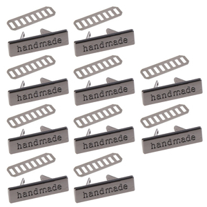 Kim Loại Handmade Nhãn Thẻ Cho Quần Áo May Hình Chữ Nhật Làm Bằng Tay <span class=keywords><strong>In</strong></span> DIY May Thủ Công Nhãn - Product Image 2