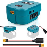 Adaptateur de batterie multifonction pour batterie lithium 18V, convertisseur de sortie USB Type-C allume-cigare XT60, matériau ABS