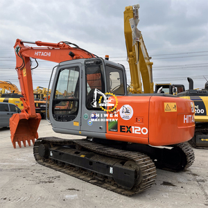 Excavatrice sur chenilles Hitachi EX120-5 d'occasion, d'origine japonaise, avec moteur et boîte de vitesses Isuzu - Product Image 2