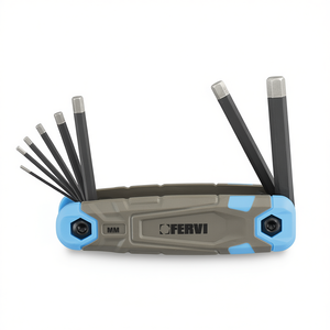 Juego de llaves hexagonales Fervi de 1,5 a 10 mm métricas con punta de diamante para trabajos de precisión - Product Image 2