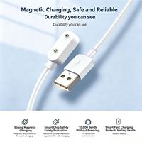 Câble de charge magnétique USB à 2 broches, cordon de charge magnétique pour montre intelligente, câble de charge magnétique universel pour montre intelligente pour enfants