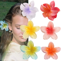 Mode été fleur pince à cheveux requin épingle à cheveux Barrettes élastique pour queue de cheval plage tête accessoires femmes filles pince à cheveux