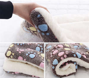 Luxus wasch bares faltbares Plüsch-Hunde bett Beruhigende kühlende Haustier-Sofa matte mit Korallenvlies-Watte <span class=keywords><strong>pad</strong></span> für Katzen hund Bequemer Schlaf - Product Image 4