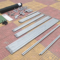 Gallinero Moderno Galvanizado en Caliente de 8*3*2 Metros con Cubierta Impermeable para Jardín