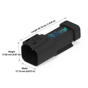 <span class=keywords><strong>DT04</strong></span>-<span class=keywords><strong>2P</strong></span>-<span class=keywords><strong>CE03</strong></span> ขั้วต่อกันน้ำ ขั้วต่อตัวผู้สีดำพร้อมแผ่นล็อคแบบปิดผนึก ปลั๊กเชื่อมต่อสายไฟอัตโนมัติ สินค้าจากโรงงาน - Product Image 2