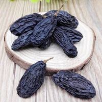 Raisins secs noirs en gros, décoration, fraîchement faits, raisins secs de haute qualité