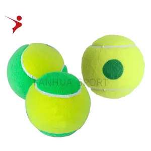 चरण 1 हरी टेनिस गेंदों मानक 2.5 ''प्रशिक्षण गुणवत्ता चरण 1 जूनियर दबाव टेनिस टेनिस गेंद के लिए ग्रीन डॉट आपका स्वागत है OEM