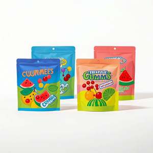 Bolsas Mylar con impresión personalizada, bolsa de plástico para aperitivos 3,5, paquete pequeño con cierre de cremallera, paquete Doypack para alimentos - Product Image 1