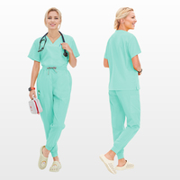 Op maat gemaakte logo 4-way stretch dames werkkleding anti-kreuk comfortabel dokters- en ziekenhuisuniformen medische verpleegkundige outfits