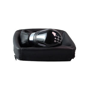 Poignée de levier de vitesses Ford Mondeo Mk4, cache-poussière en cuir, manuelle, 5 ou 6 vitesses, ergonomique, noir argenté - Product Image 5