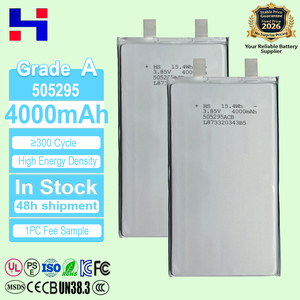 505295 3.85V 4000MAH 리튬 이온 셀 맞춤형 리포 배터리 팩 1s2p 1300mah 3.7v 2S 3S 노트북 배터리 (HP, Dell, Lenovo 호환) - Product Image 1