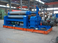 Machine à cintrer les tôles à trois rouleaux sur mesure pour usine, Cintreuse de tôles à 3 rouleaux, Rouleuse de tôles