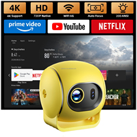 Mini projecteur type-c charge 4K Android 13 Portable à courte portée Home cinéma lampes LED lentille de mise au point