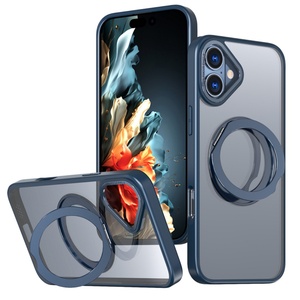 เคสโทรศัพท์ iPhone16 Pro Max รุ่นใหม่ โปร่งใส สีไทเทเนียมทะเลทราย แม่เหล็กดูดติด หมุนได้ ป้องกันการตก สำหรับรุ่น 15pro และ 16plus - Product Image 3