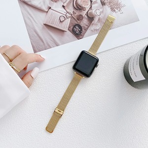 Forwelleny nuovo braccialetto cinturino in metallo per <span class=keywords><strong>Apple</strong></span> <span class=keywords><strong>Watch</strong></span> 11 10 9 44 45 49MM <span class=keywords><strong>Ultra</strong></span> acciaio inox Milanese cinturino per Iwatch 42MM 46MM - Product Image 4