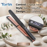 Lisseur ionique Torlin électrique professionnel à chauffage PTC pour cheveux épais, idéal pour salons de coiffure et usage domestique