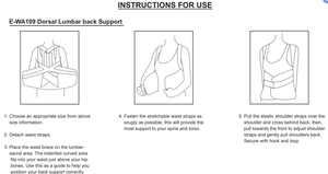 E-life — ceinture de soutien <span class=keywords><strong>lombaire</strong></span>, dispositif respirant, soulagement des douleurs au dos, WA109, nouveau - Product Image 3